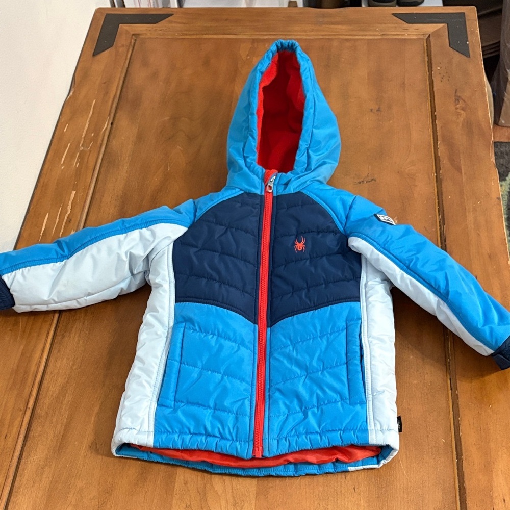 Spyder Vibrant Orange Winter Jacket Size 4T